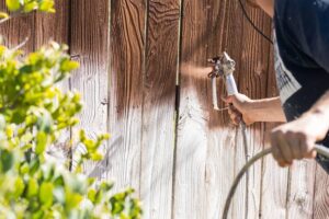 Right Fence Staining Option