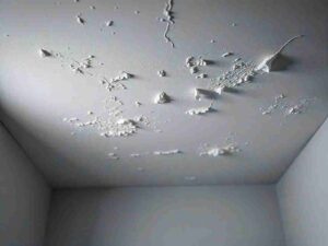 peeling paint on ceiling