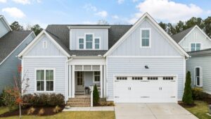 Light blue modern farmhouse