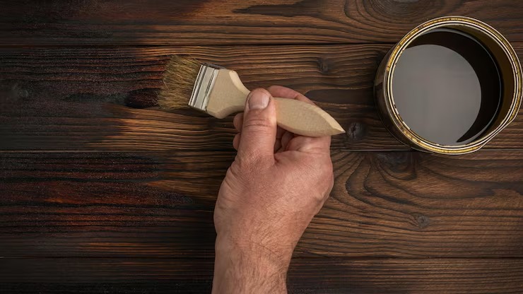 wood stain surface