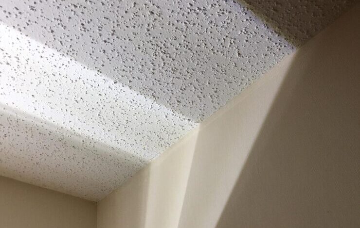 white popcorn ceiling