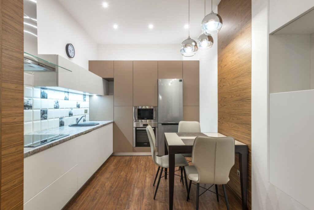 Modern Kitchen with Dining Table