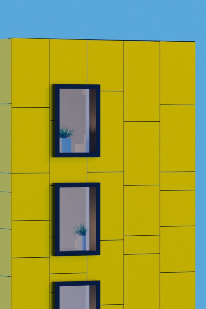 Yellow Modern Building