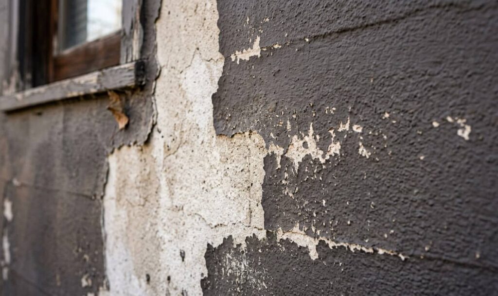 Fading exterior paint